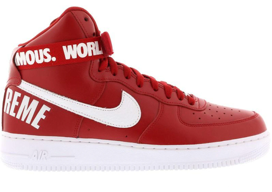 NIKE - Air Force 1 High x Supreme "Red" - THE GAME
